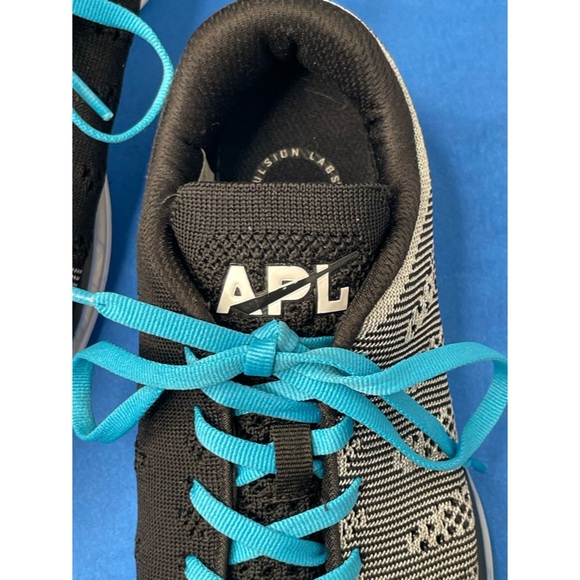 APL Sneakers Black and White with Blue Accents. Size 8.5 - Picture 6 of 14